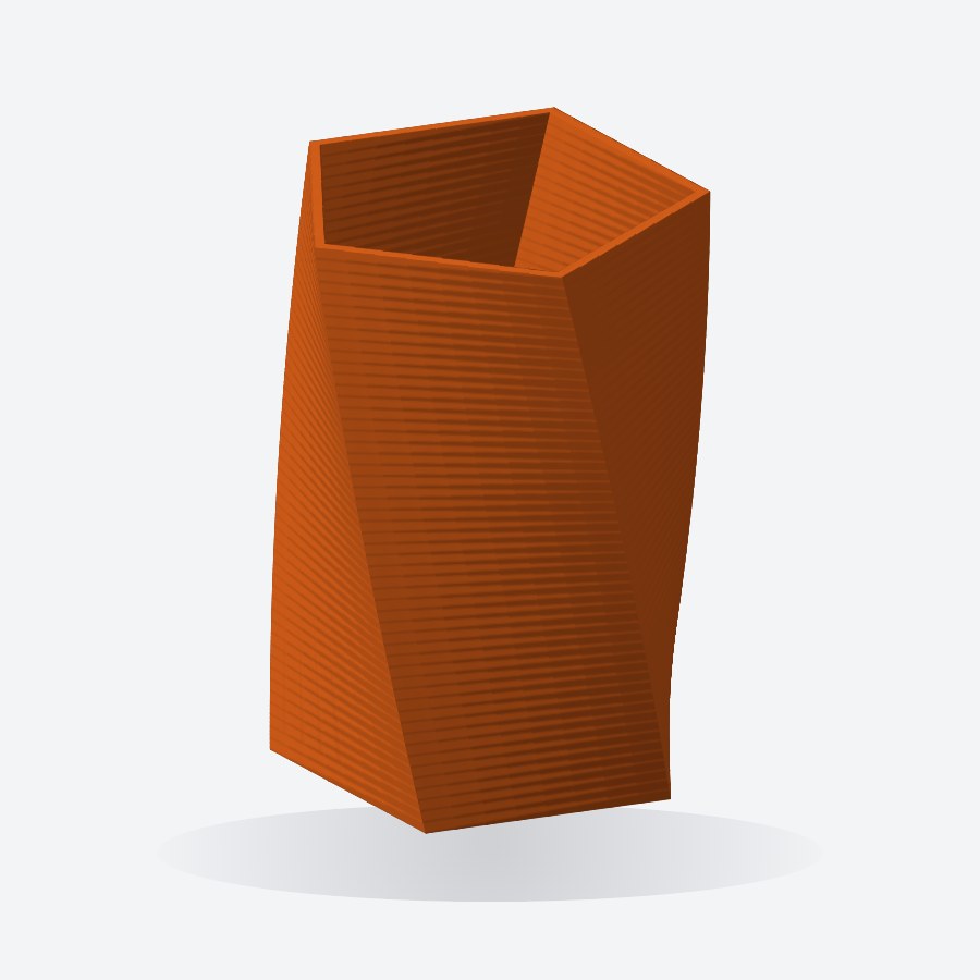 Pentagon Pen Holder 3D printable STL model