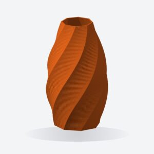 Spiral Twist Vase 3D printable STL model